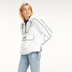 Tommy Hilfiger dámská bílá bunda s klokaní kapsou
