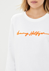 Tommy Hilfiger dámská bílá mikina Annie - XS (YBR)