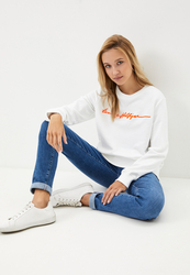 Tommy Hilfiger dámská bílá mikina Annie - XS (YBR)