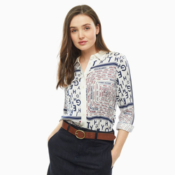 Tommy Hilfiger dámská bílá vzorovaná halenka Florence