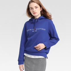Tommy Hilfiger dámská modrá mikina s kapucí Hoodie