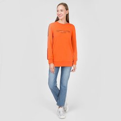 Tommy Hilfiger dámská oranžová mikina Charlot - M (831)