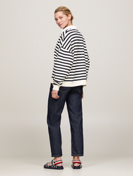 Tommy Hilfiger dámská pruhovaná mikina - XXS (04T)