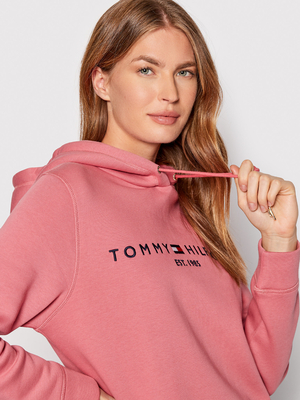 Tommy Hilfiger dámská růžová mikina Hoodie - XS (T1A)