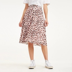 Tommy Hilfiger dámská růžová sukně s leopardím vzorem