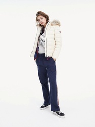 Tommy Hilfiger dámská zimní smetanová bunda Essential