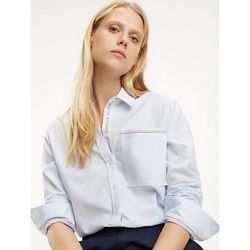 Tommy Hilfiger dámská světle modrá košile Hazel - XXS (521)