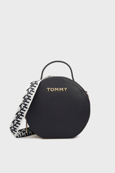 Tommy Hilfiger dámská tmavě modrá kulatá kabelka Iconic