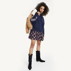 Tommy Hilfiger dámská tmavě modrá mikina Tape - S (CBK)
