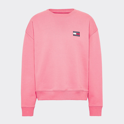 Tommy Hilfiger dámská tmavě růžová mikina Crew - M (XAV)