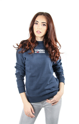 Tommy Hilfiger dámská tmavě modrá mikina s logem