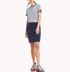 Tommy Hilfiger dámská tmavě modrá sukně Pencil