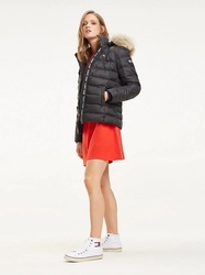 Tommy Hilfiger dámská zimní černá bunda Essential