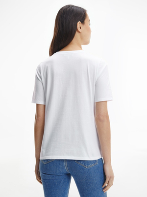 Tommy Hilfiger dámské bílé tričko - M (YCF)