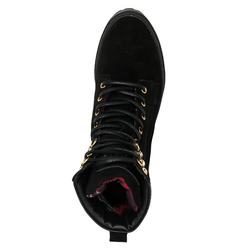 Tommy Hilfiger dámské černé šněrovací boty Rugged - 36 (BDS)