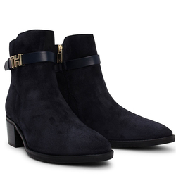 Tommy Hilfiger dámské černé kotníkové boty - 38 (990)