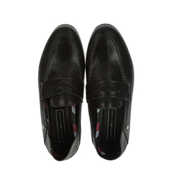 Tommy Hilfiger dámské černé mokasíny Metallic - 36 (990)