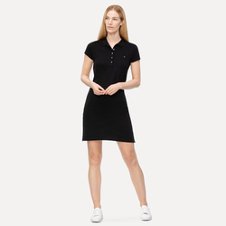 Tommy Hilfiger dámské černé polo šaty New Chiara