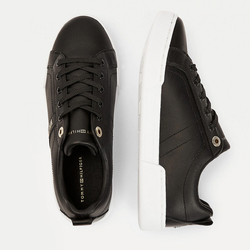 Tommy Hilfiger dámské černé tenisky Branded outsole strappy - 36 (BDS)