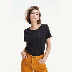 Tommy Hilfiger dámské černé tričko Jersey - XS (078)