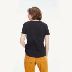 Tommy Hilfiger dámské černé tričko Jersey - XS (078)