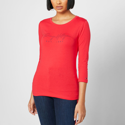 Tommy Hilfiger dámské červené tričko - S (XIC)