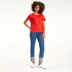 Tommy Hilfiger dámské červené tričko Jersey - XS (667)