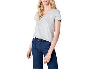 Tommy Hilfiger dámské melírované šedé tričko Jeana