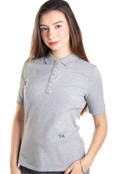 Tommy Hilfiger dámské šedé polo Essential - XL (039)