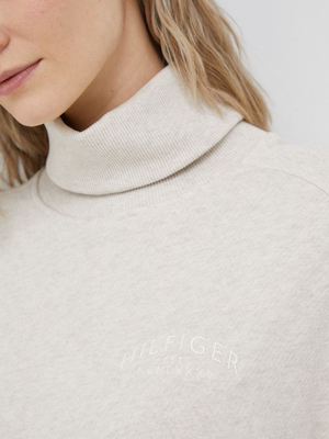 Tommy Hilfiger dámské béžové mikinové šaty - S (ADK)