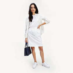 Tommy Hilfiger dámské bílé šaty Angela - S (YBR)
