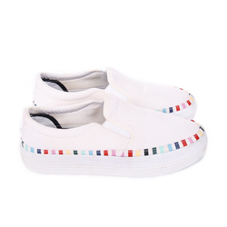 Tommy Hilfiger dámské bílé tenisky Rainbow - KAZOVÉ