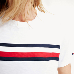 Tommy Hilfiger dámské bílé tričko - S (YBR)