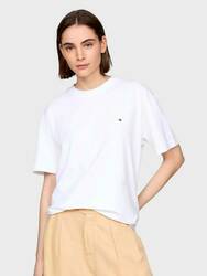 Tommy Hilfiger dámské bílé tričko - M (YCF)