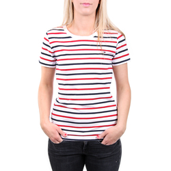 Tommy Hilfiger dámské bílé tričko s pruhy