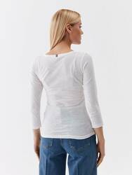 Tommy Hilfiger dámské bílé tričko Slim - L (YCF)