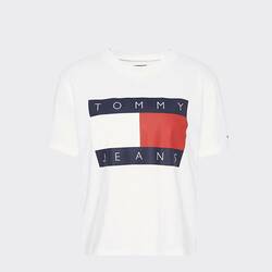 Tommy Hilfiger dámské bílé tričko Tommy - XS (YA2)