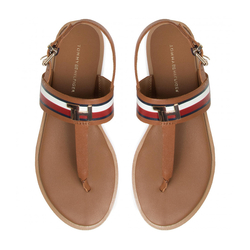 Tommy Hilfiger dámské hnědé sandály - 41 (GU9)