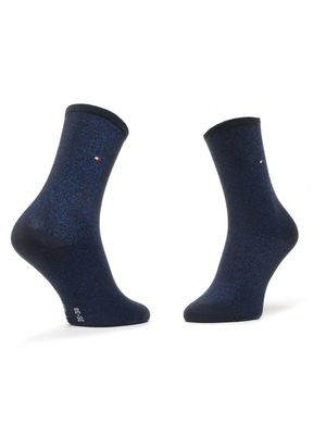 Tommy Hilfiger dámské modré ponožky 3 pack - 35 (001)