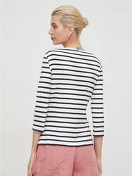 Tommy Hilfiger dámské pruhované tričko  - XS (0BF)