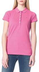 Tommy Hilfiger dámské růžové polo New Chiara