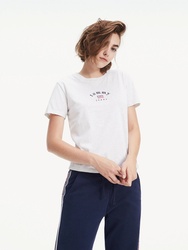 Tommy Hilfiger dámské světle šedé melírované tričko Essential