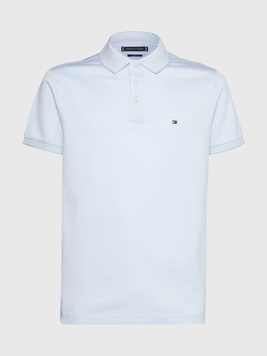 Tommy Hilfiger pánské světle modré polo Oxford - L (C1O)