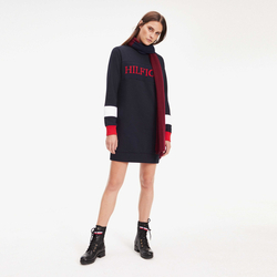 Tommy Hilfiger dámské tmavě modré mikinové šaty Laureen