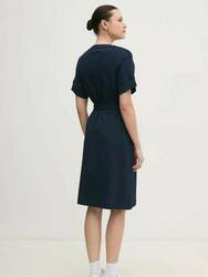 Tommy Hilfiger dámské tmavě modré šaty - XS (C1G)