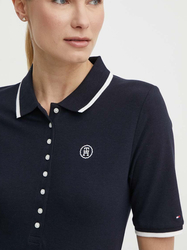 Tommy Hilfiger dámské tmavěmodré polo tričko - S (DW5)