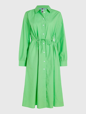 Tommy Hilfiger dámské zelené košilové šaty  - 40 (LWY)
