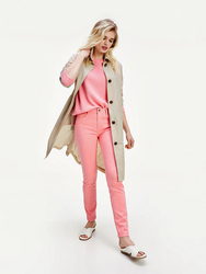 Tommy Hilfiger dámský růžový svetr Kesha - XS (TH8)
