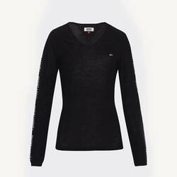 Tommy Hilfiger dámský černý tenký svetr Detail - XS (BBU)