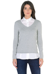 Tommy Hilfiger dámský šedý svetr - XS (039)